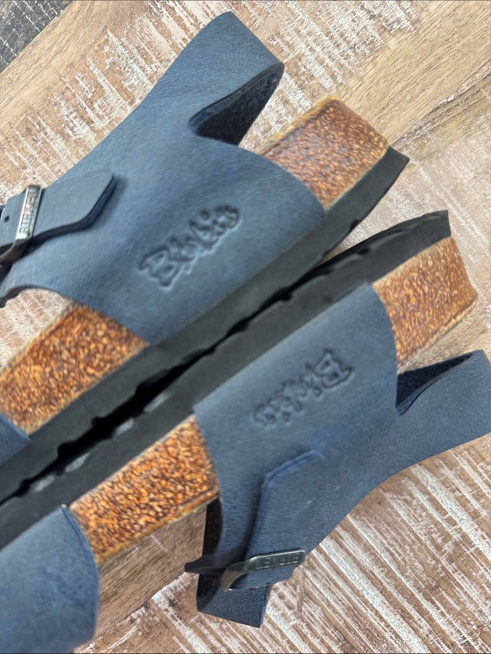 Birkenstock Birkies Blue Sandals Size 8 - Picture 5 of 8